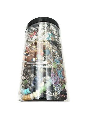 Mystery Jewelry Jar #21 Wearable Quality Pieces 2lbs Necklace Bracelet Earrings